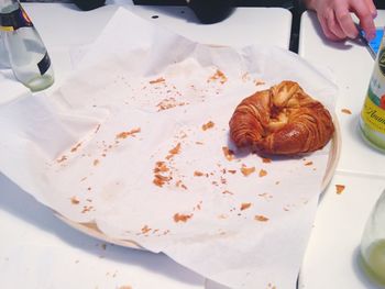 Last croissant on tray