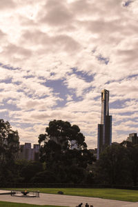Buildings in city against sky