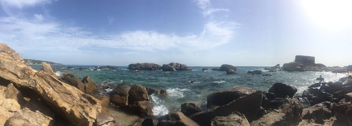 Panoramic view of sea against sky