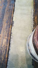 High angle view of road