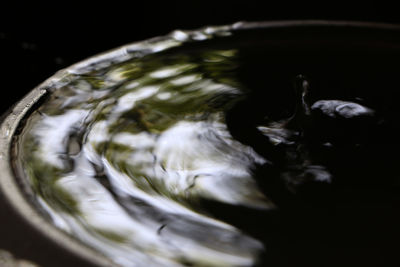 Close-up of water in glass