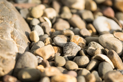 Full frame shot of pebbles