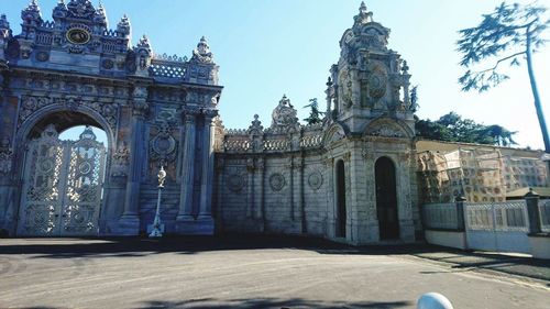 Low angle view of historical building