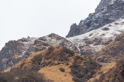 Shot of barren lands on the way to the pindari glacier zero point. archives 2018