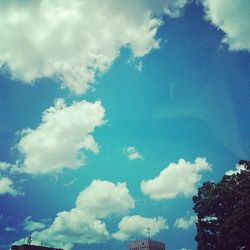 Low angle view of cloudy sky