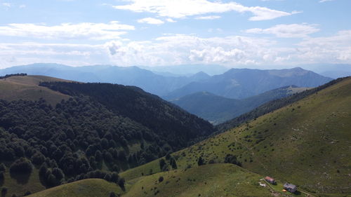 Scenic view of mountains against sky veneto is a pleasure to live