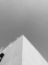 Low angle view of building against clear sky