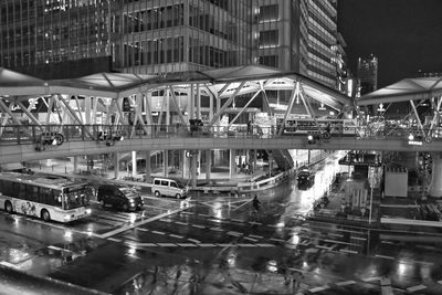 Reflection of buildings in water