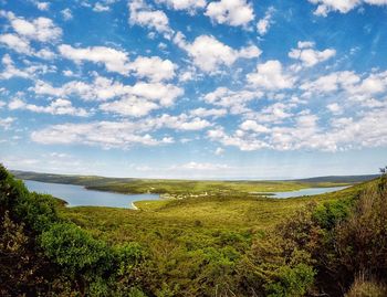 Scenic view of landscape against sky