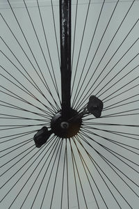 Low angle view of ferris wheel against sky