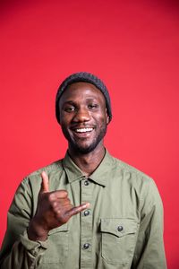 Portrait of a smiling young man