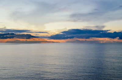 View of calm sea against the sky