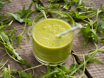 Close-up of drink with fruits