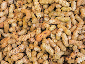 Full frame shot of beans at market stall