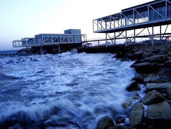 View of waves in sea