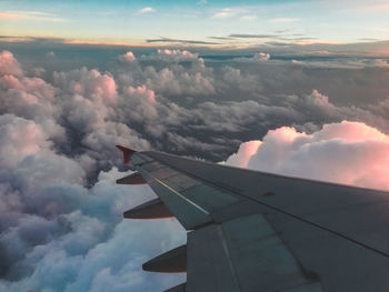 Aerial view of cloudscape