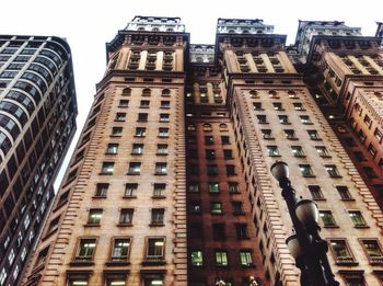 Low angle view of skyscrapers