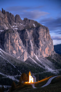 A church in the dolomites