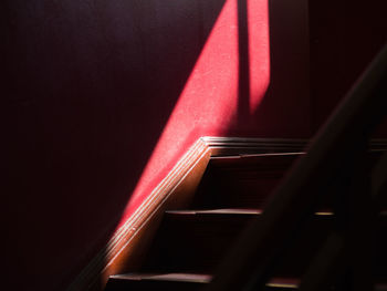 Low angle view of staircase in building