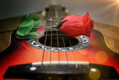 Close-up of a guitar