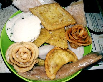 Close-up of food in plate