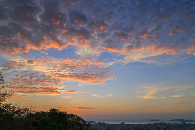 Scenic view of sky during sunset