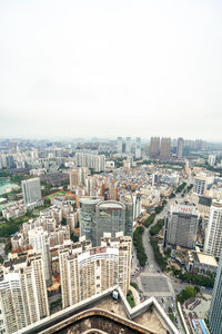 An aerial view of nanning, guangxi province, china