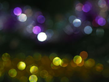 Defocused image of lights