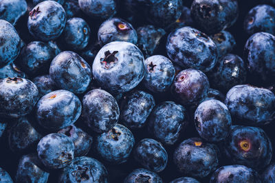 Full frame shot of blueberries