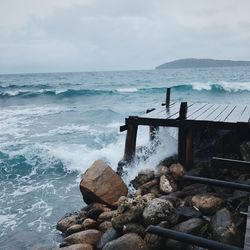 Scenic view of sea against sky