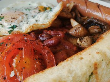 Close-up of food in plate