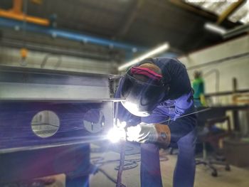 Man working in factory