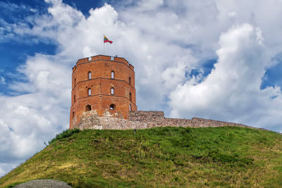 Gediminas' tower is the remaining part of the upper castle in vilnius, lithuania