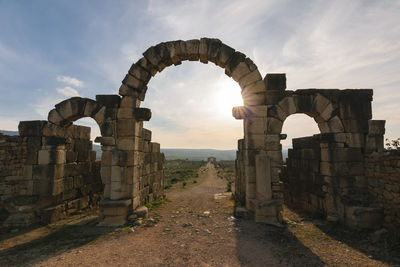 Old ruins against sky