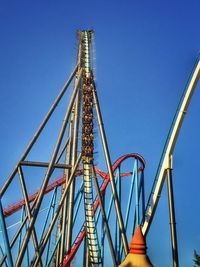 Low angle view of metal structure