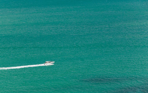 High angle view of sea