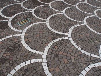 Full frame shot of cobbled street