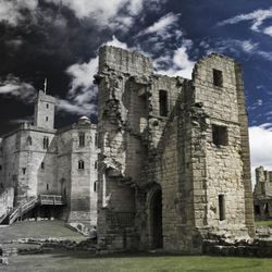 Old ruins against cloudy sky