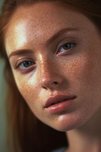 Close-up of young woman