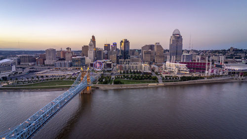 Some photos i took with my drone of downtown cincinnati, oh aerial shot