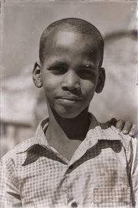 Close-up portrait of boy