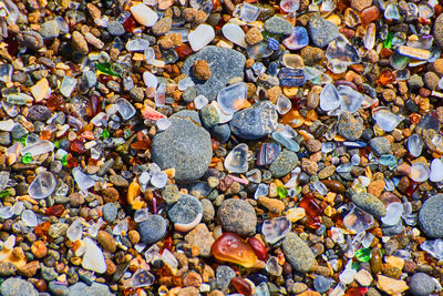 Full frame shot of pebbles