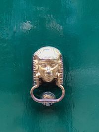 Close-up of door knocker