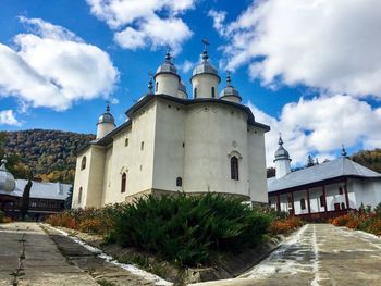 Low angle view of building against sky