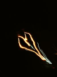 Illuminated light at night
