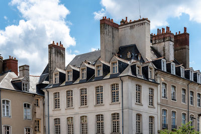 Cityscape of rennes, the capital of brittany