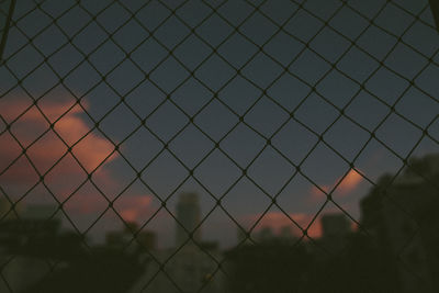 Full frame shot of chainlink fence