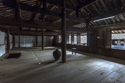 Interior of abandoned building