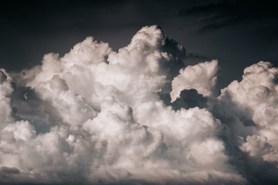 Low angle view of clouds in sky