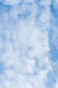 Low angle view of clouds in sky